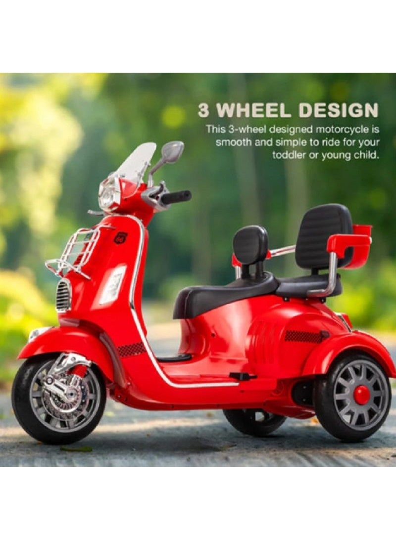 VESPA سكوتر فيسبا بمقعدين أحمر LB-1388/HLW-1388 - Image 2